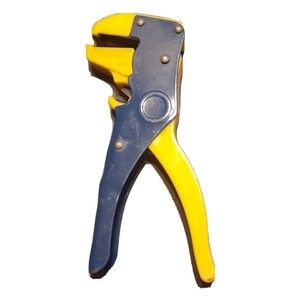 Professional Tool Blue And Yellow Automatic Wire Stripper Pliers